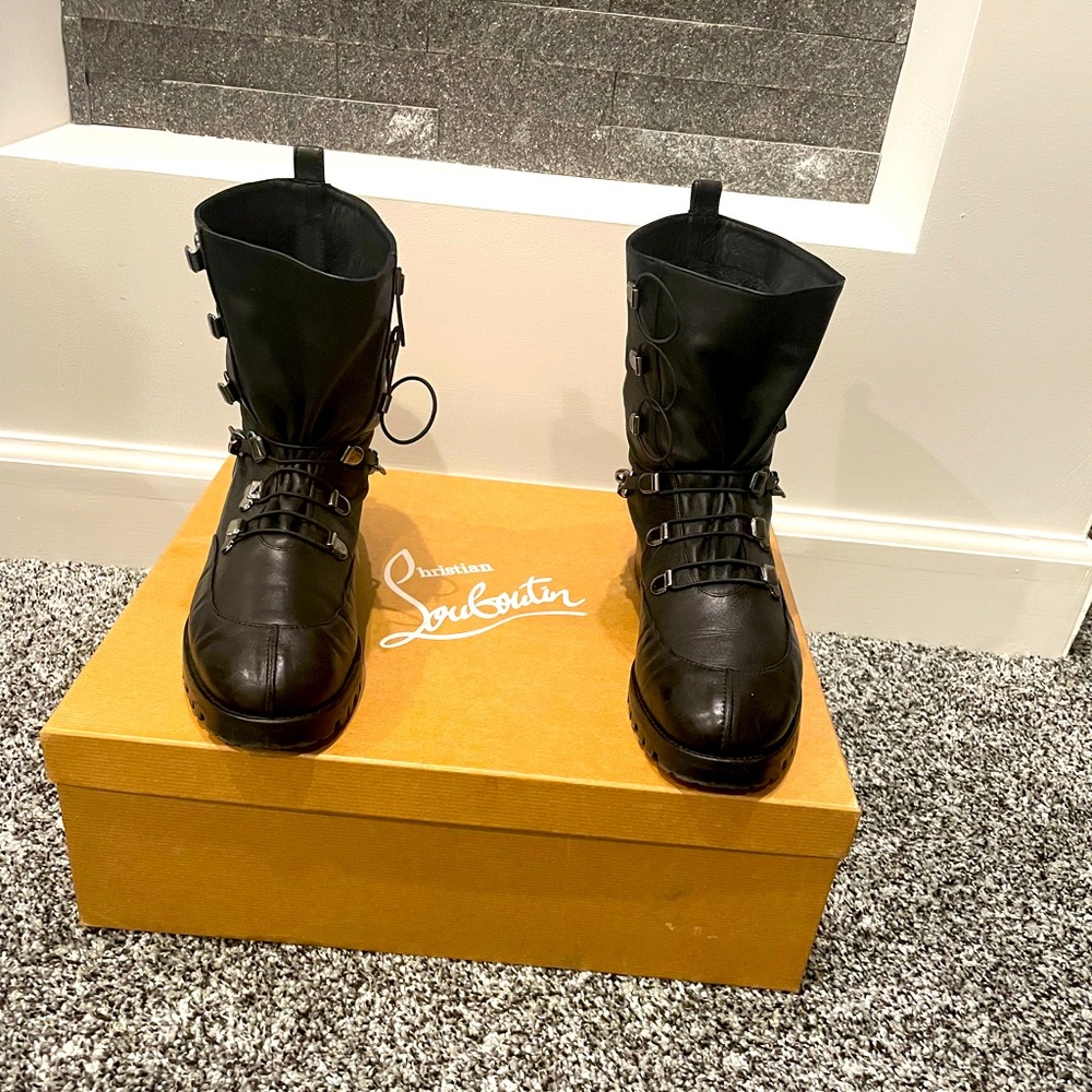 Christian Louboutin Combat Boots